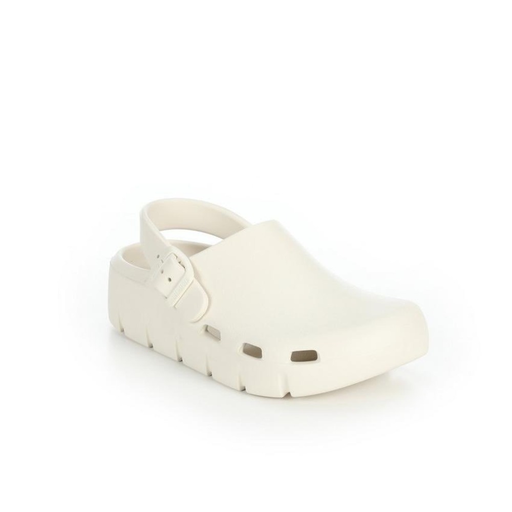Birkenstock Birki Flow EVA Kids Clogs Eggshell Beige Size 30 US 12-12.5 Youth
